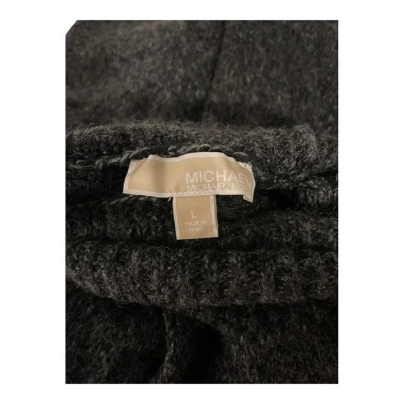 MICHAEL Michael Kors Women’s Large Gray Cotton‎ Wool Blend Cowl Neck Sweater - Picture 4 of 5